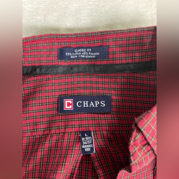 Men’s long sleeve, plaid button up. Like new - Picture 3 of 4